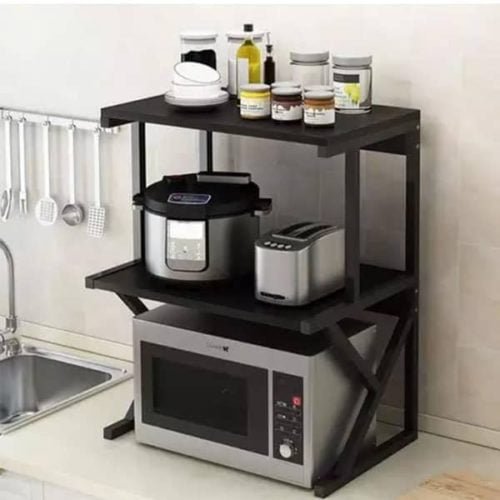 Microwave Spices Rack Black