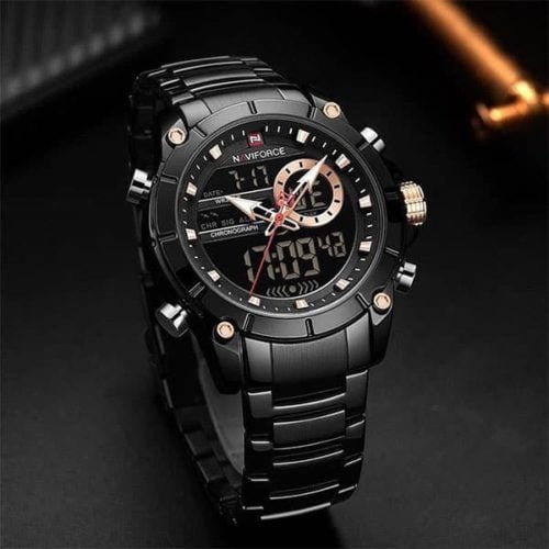 Naviforce Dual Time Black Watch