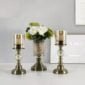 Nordic Tabletop Metal Base Glass Flower Vases