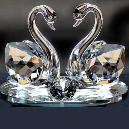 Small Iconic Signum crystal Swan Decoration Piece