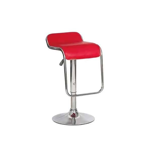 Stylish Barstool with Leather Padding_2