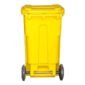 Top Tank Yellow Garbage Bin With Wheels