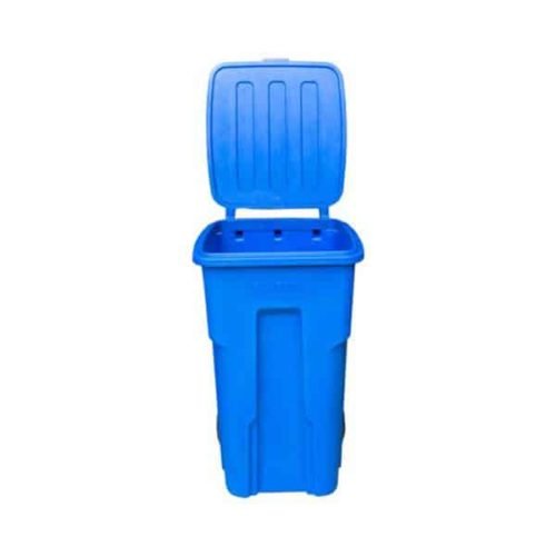Top Tank Blue Garbage Bin with Wheels