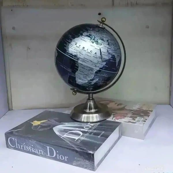 20cms Creative World Globe Decor Gold