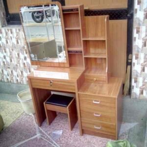 Castle Vanity Desk With Sliding Mirror