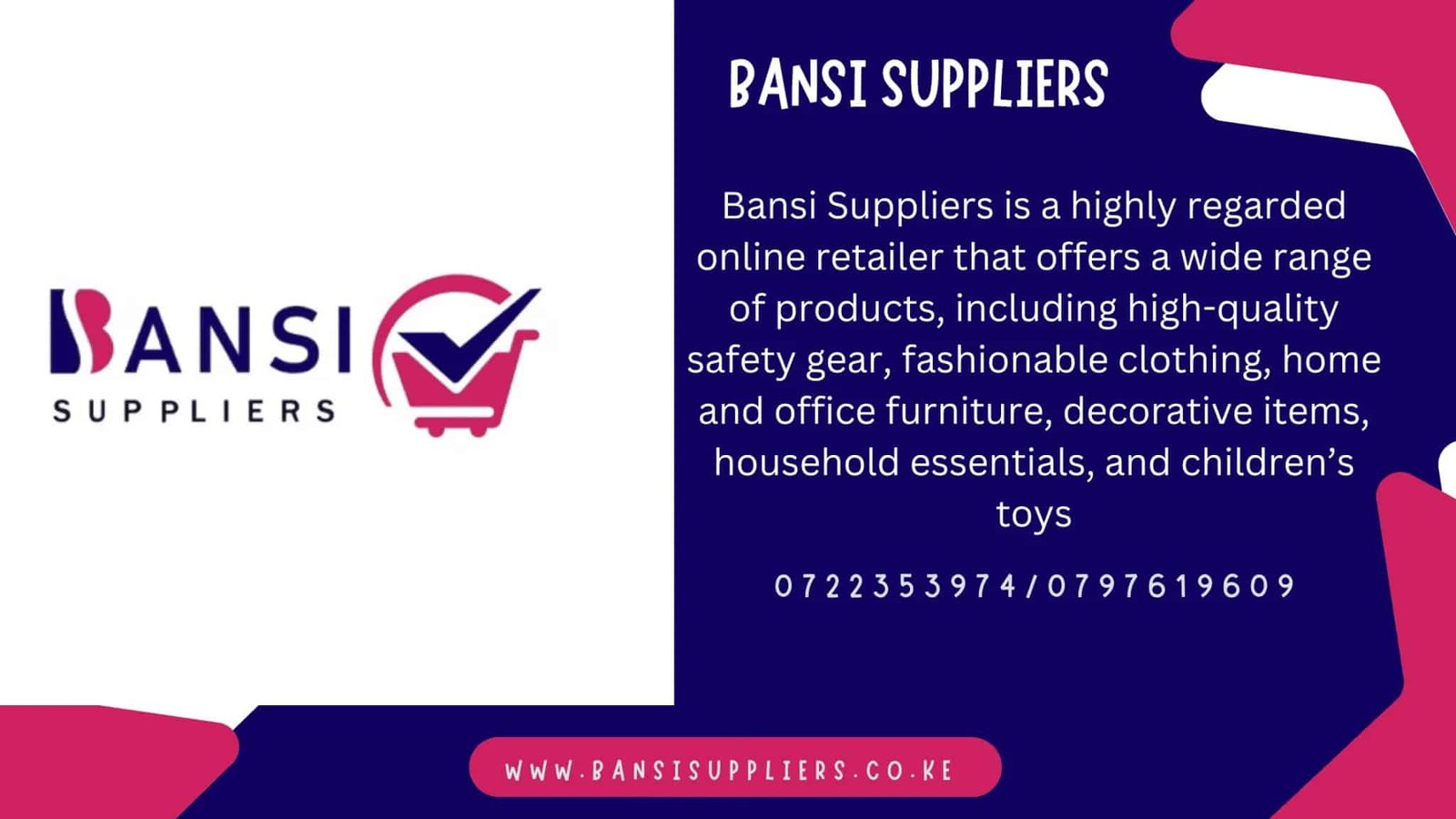 Bansi Suppliers|0722353974|0797619609