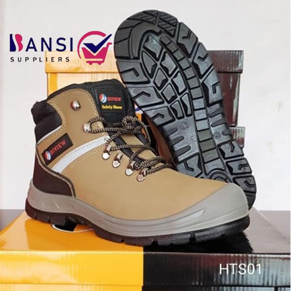HIVIEW Safety Boots Brown
