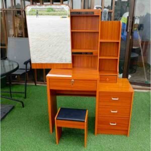 Castle Vanity Desk With Sliding Mirror