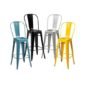 Strong Metallic Bistro Stool With Back Rest