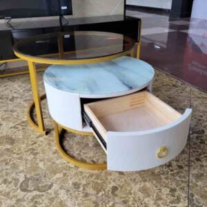 Classy Nesting Coffee Table with Drawer