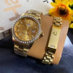 Iced Rolex Watch For Sale & Bracelet