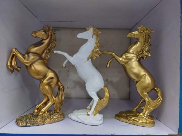 White Horse Statue Home Decor