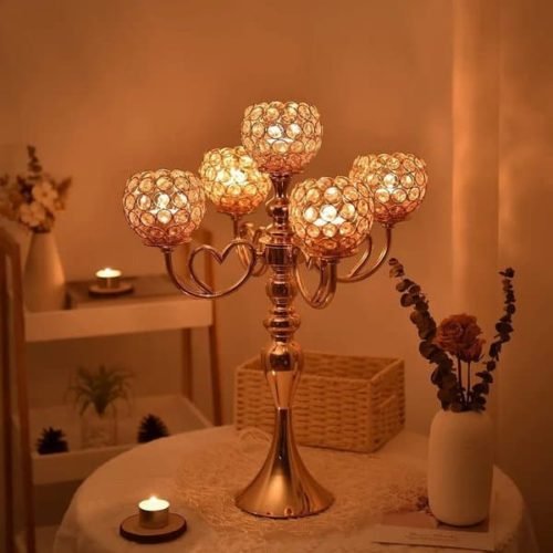 Gold Candle Holders-Candle Stand
