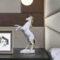 White Horse Statue Home Decor