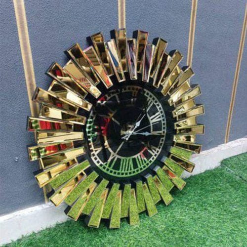 Decorative Sunburst Large Wall Clock