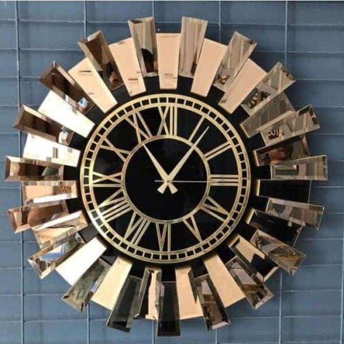 Decorative Sunburst Large Wall Clock