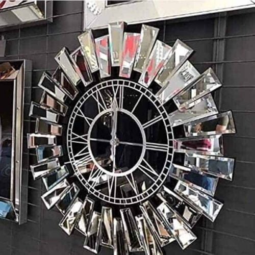 Decorative Sunburst Large Wall Clock