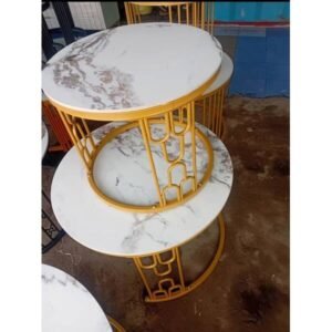 2pcs Pure Marble Executive Nesting Table