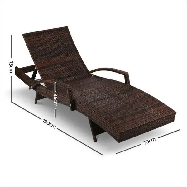 Rattan Poolside Bed