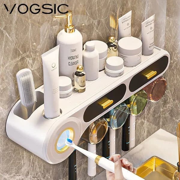 Wall Mounted Toothbrush Holder