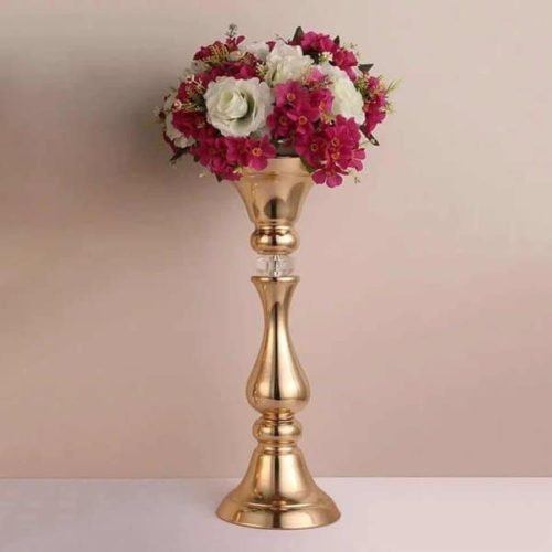 European Decorations Metal Flower Vase/Stand