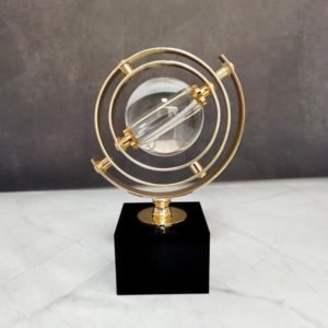 Crystal Globe Metallic Ornaments