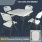 Moulded Plastic Foldable Table