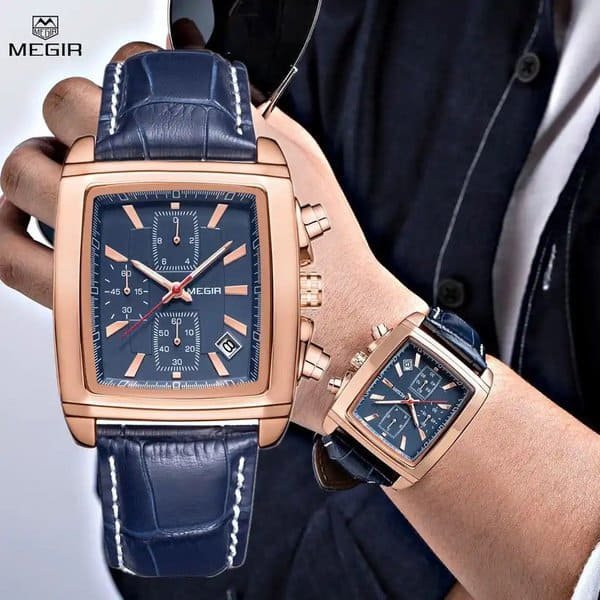 Megir Leather Watch