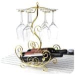 Golden Metallic Wine Rack