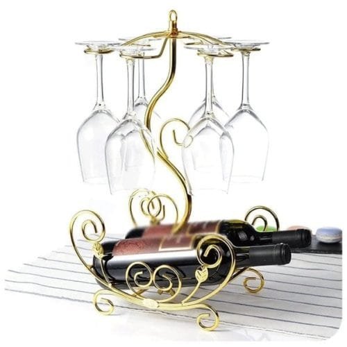 Golden Metallic Wine Rack Golden Metallic Wine Rack