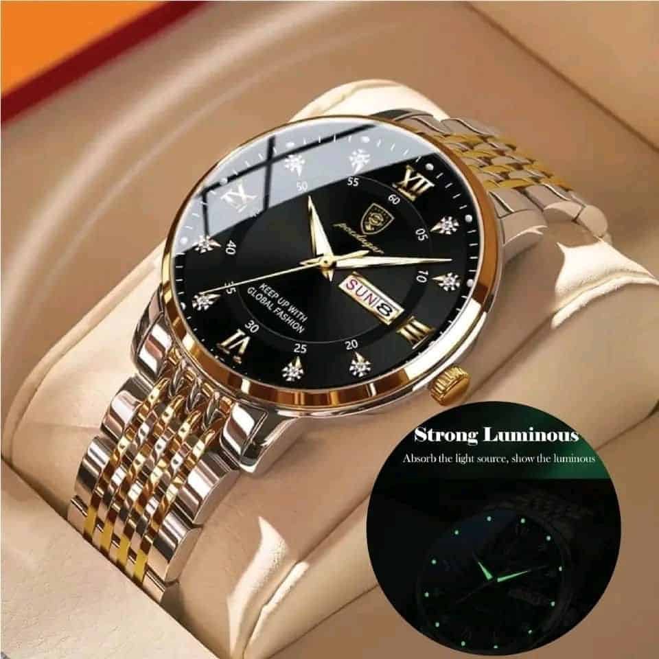 POEDAGAR 836 Stainless Steel Men Watch