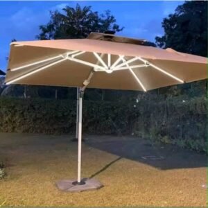 Patio Canopy with a Solar Panel