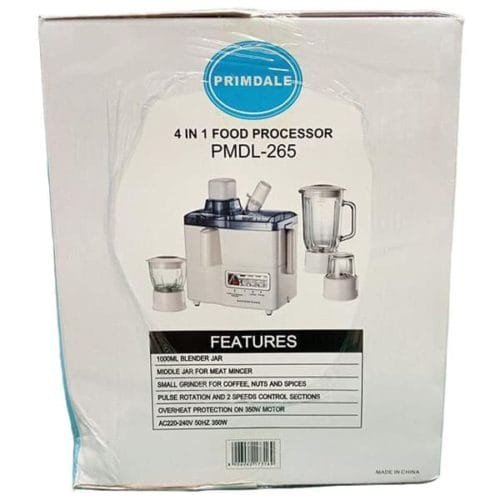 Primedale 4 in 1 Food Processor