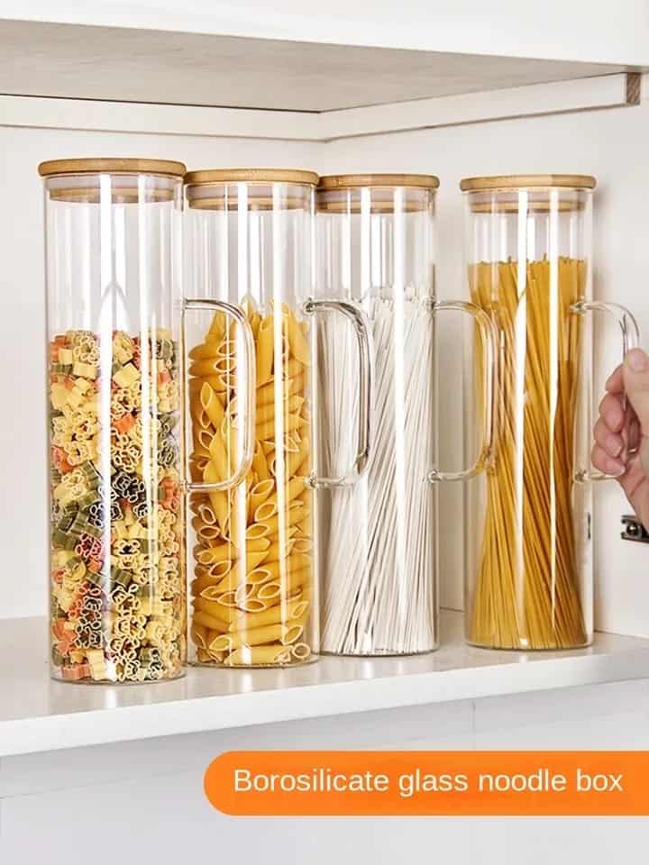 Glass Spaghetti Jar