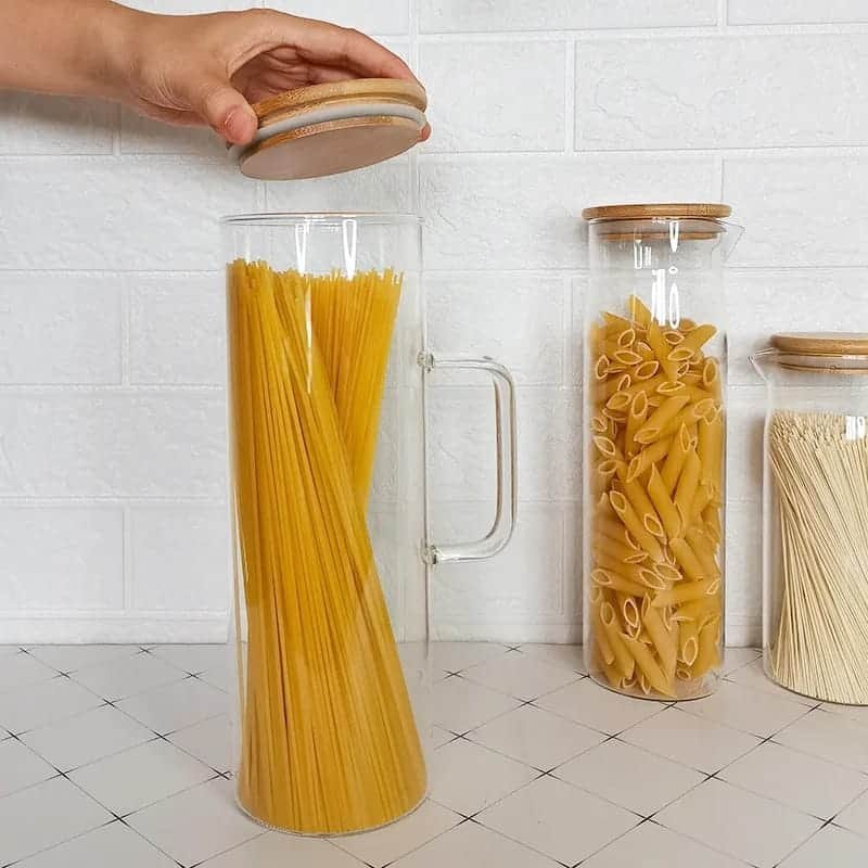 Glass Spaghetti Jar