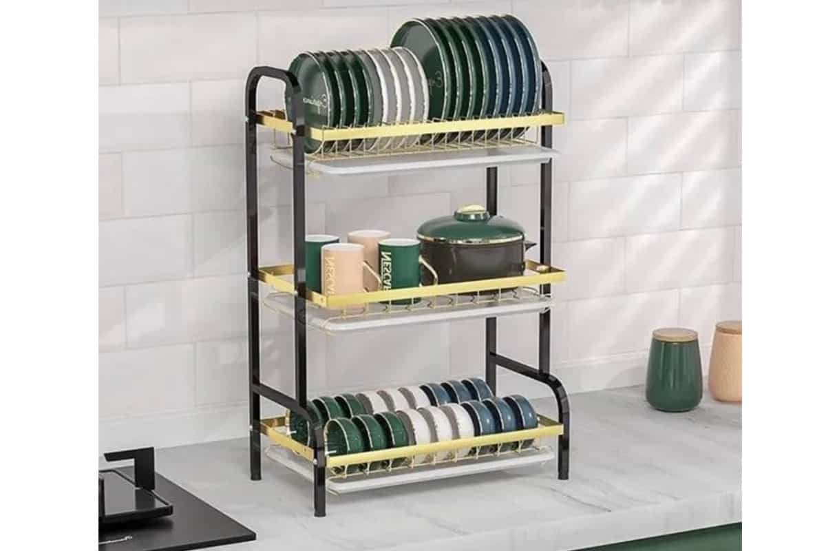 Three Tiers Rust Free Dish Racks