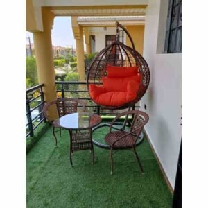 Hammock Balcony Swing Chair & Two-Seater Outdoor Set