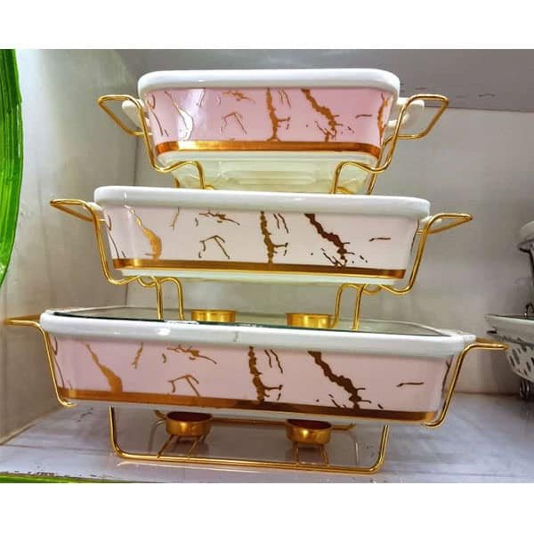 3 Pcs Ceramic Food Warmers