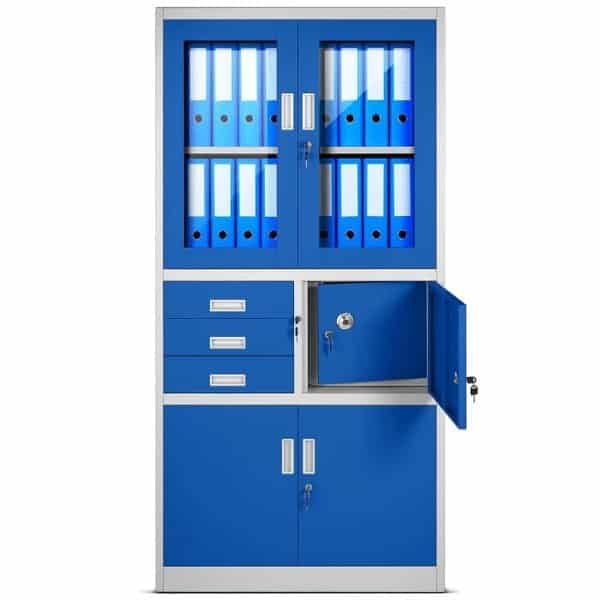 Metallic Office Cabinet With Safe