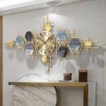 Large Geometric Decorative Wall Clock