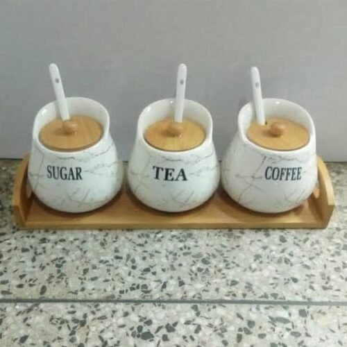3 PCS Ceramic Canisters