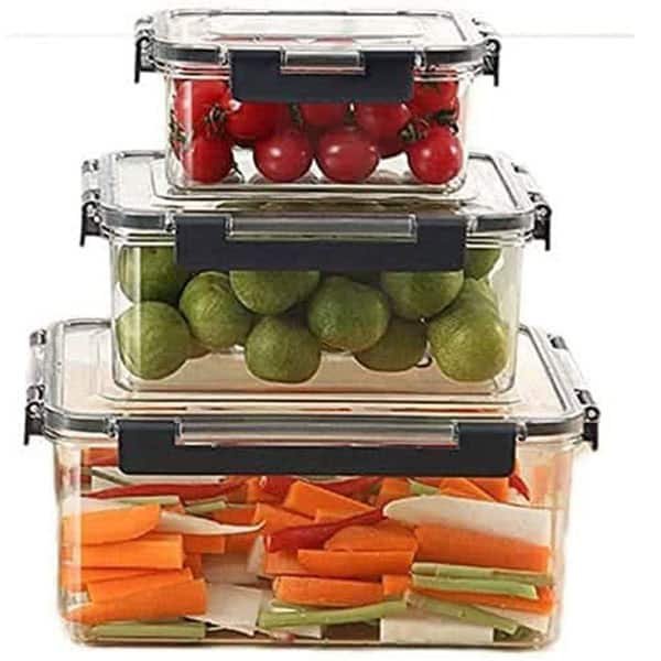 3pcs Acrylic Food Storage Containers