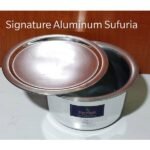 Signature Aluminum Polish Extra Heavy Sufuria With Lid.