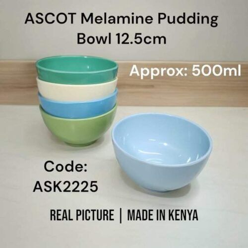 ASK2225 Ascot Melamine Pudding Bowl 12.5cm Approx 500ml