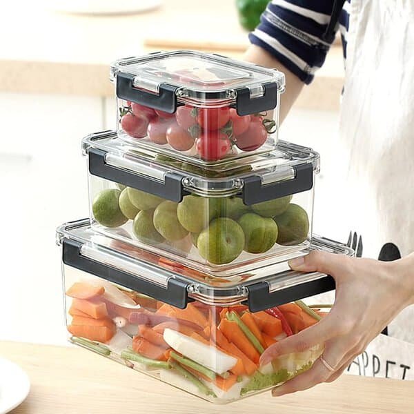 3pcs Acrylic Food Storage Containers