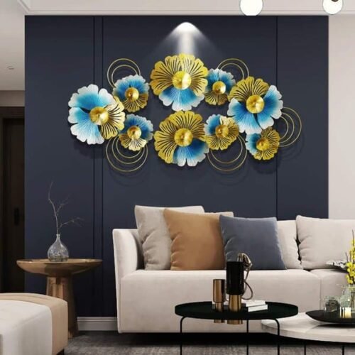 Pendant Wrought Iron Ginkgo Leaf Wall Decoration