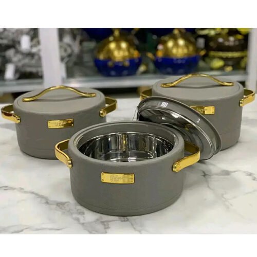 3 Pieces Plastic Hot Pot Set