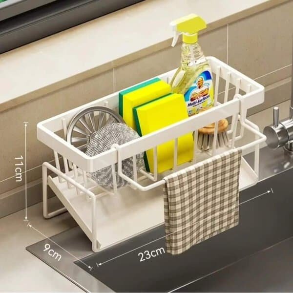 Sink Caddy with Water Draining Tray