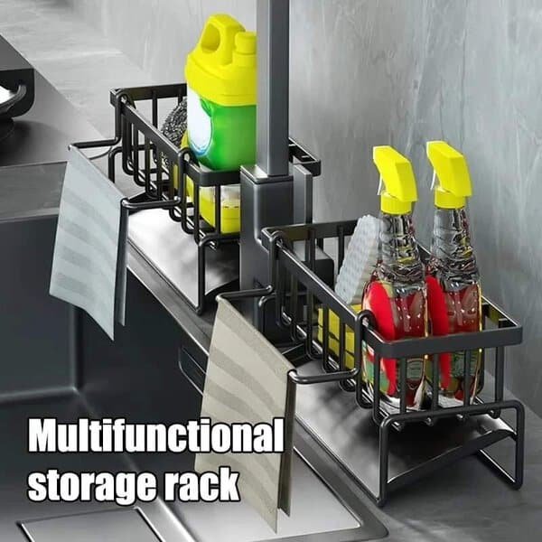 Sink Caddy with Water Draining Tray