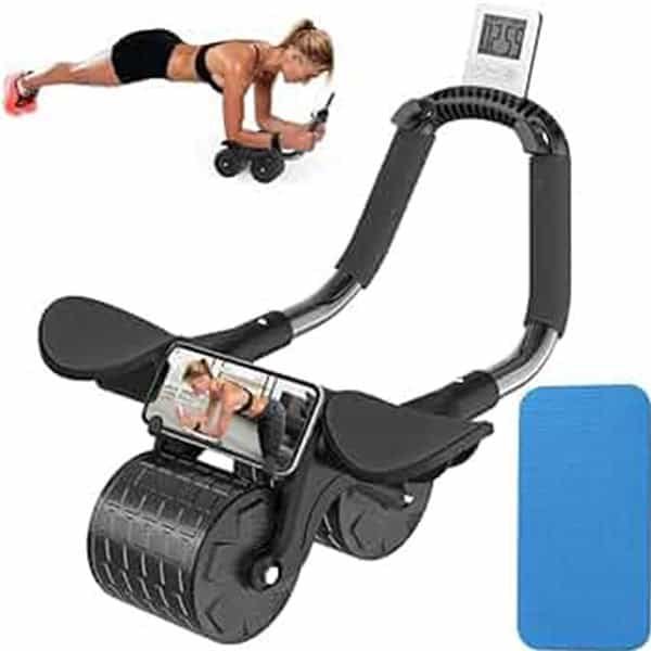 2 Elbow Pad Automatic Rebound Fitness Abdominal Wheel Roller